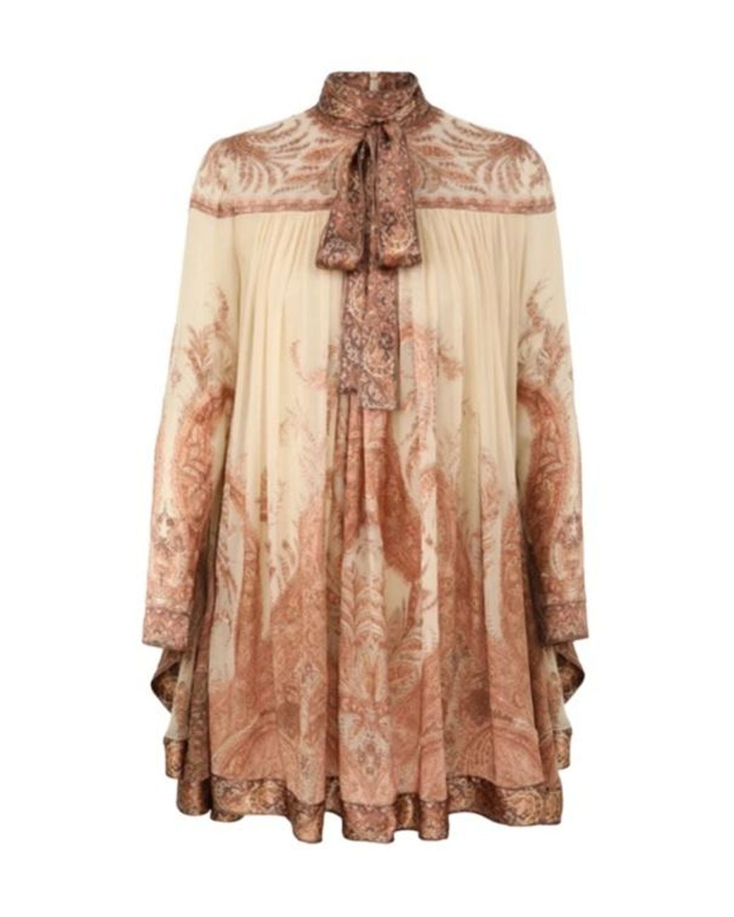 Zimmermann Brown Hypnotic Batwing Mini Dress