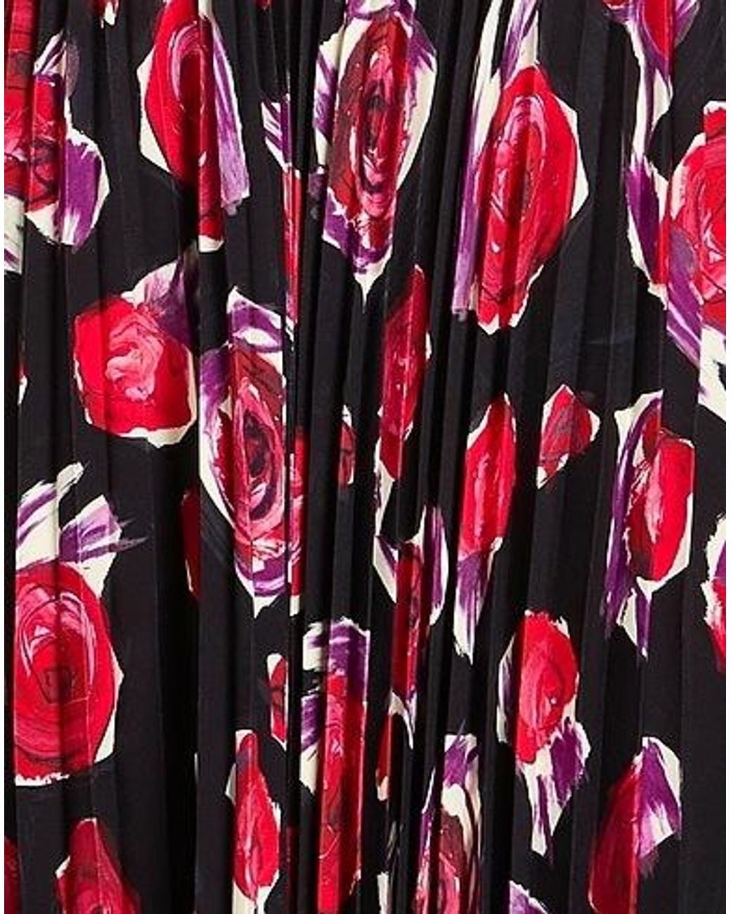 Marni Red Printed Pleated Dress