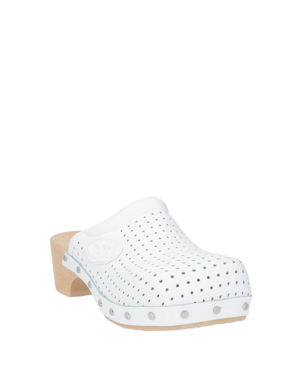Balenciaga White Mules And Clogs