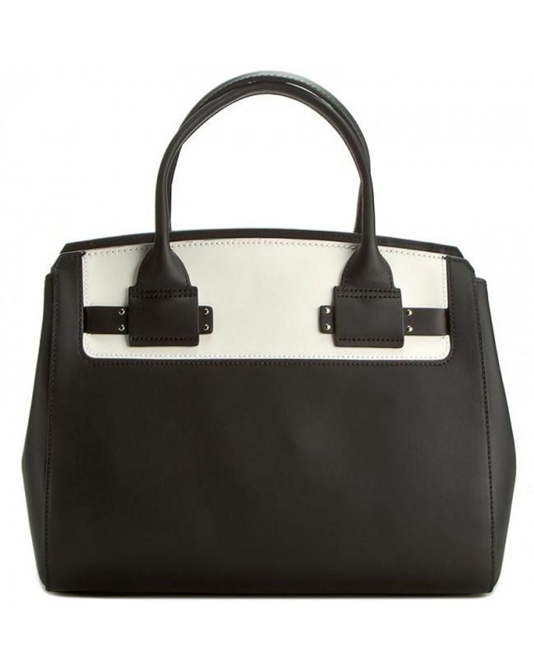 Furla Black Logo-Detail Tote Bag