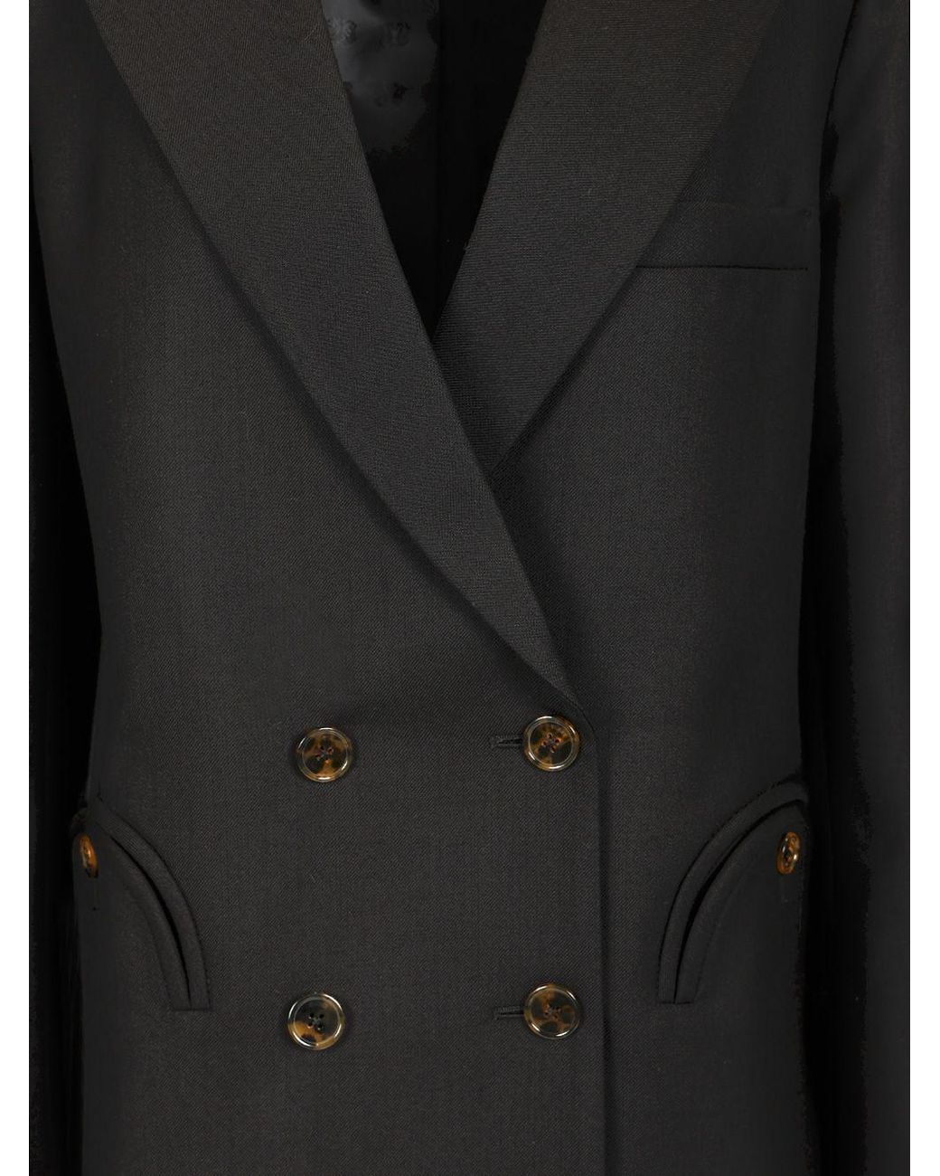 Blazé Milano Black Blazé Milano Alcanara Double-Breasted Jacket