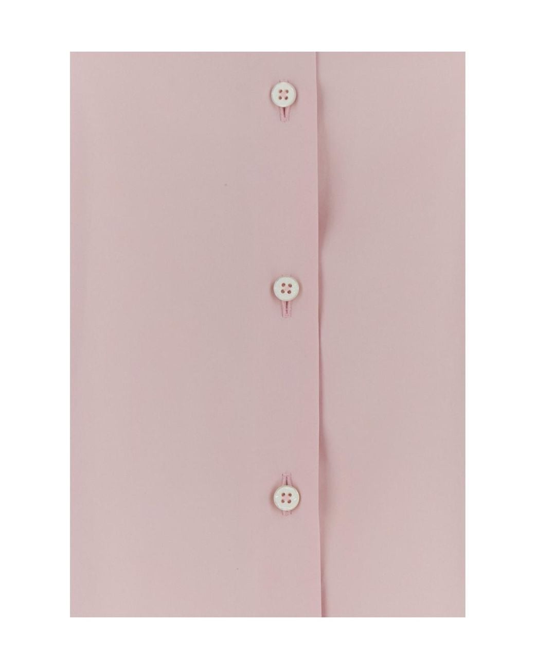 Jil Sander Pink Poplin Buttoned Shirt