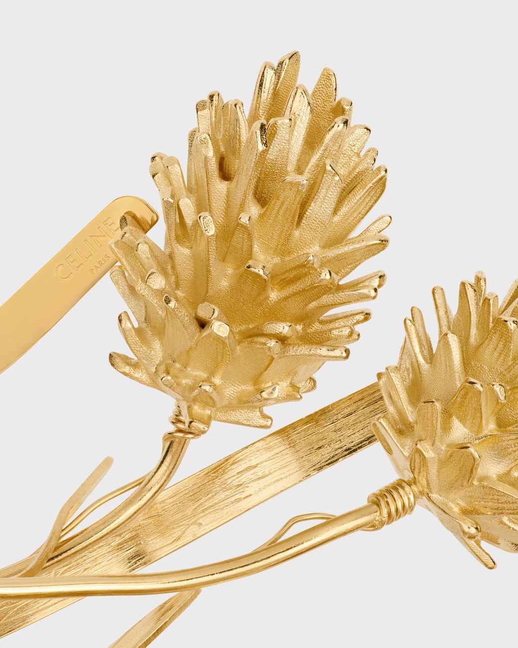 Céline Metallic Thumb Phalaris Brooch