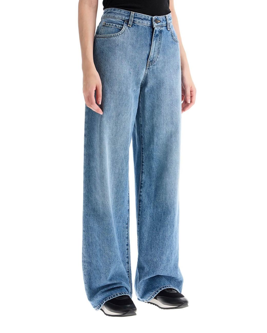 The Row Blue Eglitta Wide Leg Jeans
