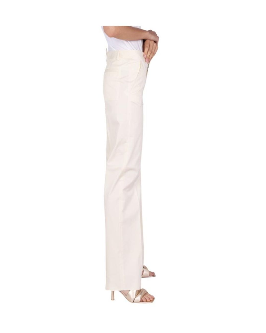 DSquared² Natural Pleat-Front Detail Pants