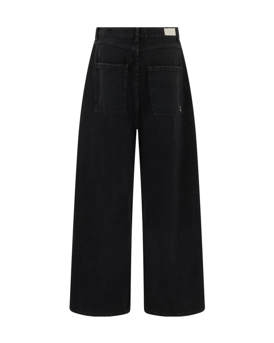 ICON DENIM Black Loose Wide-Leg Jeans