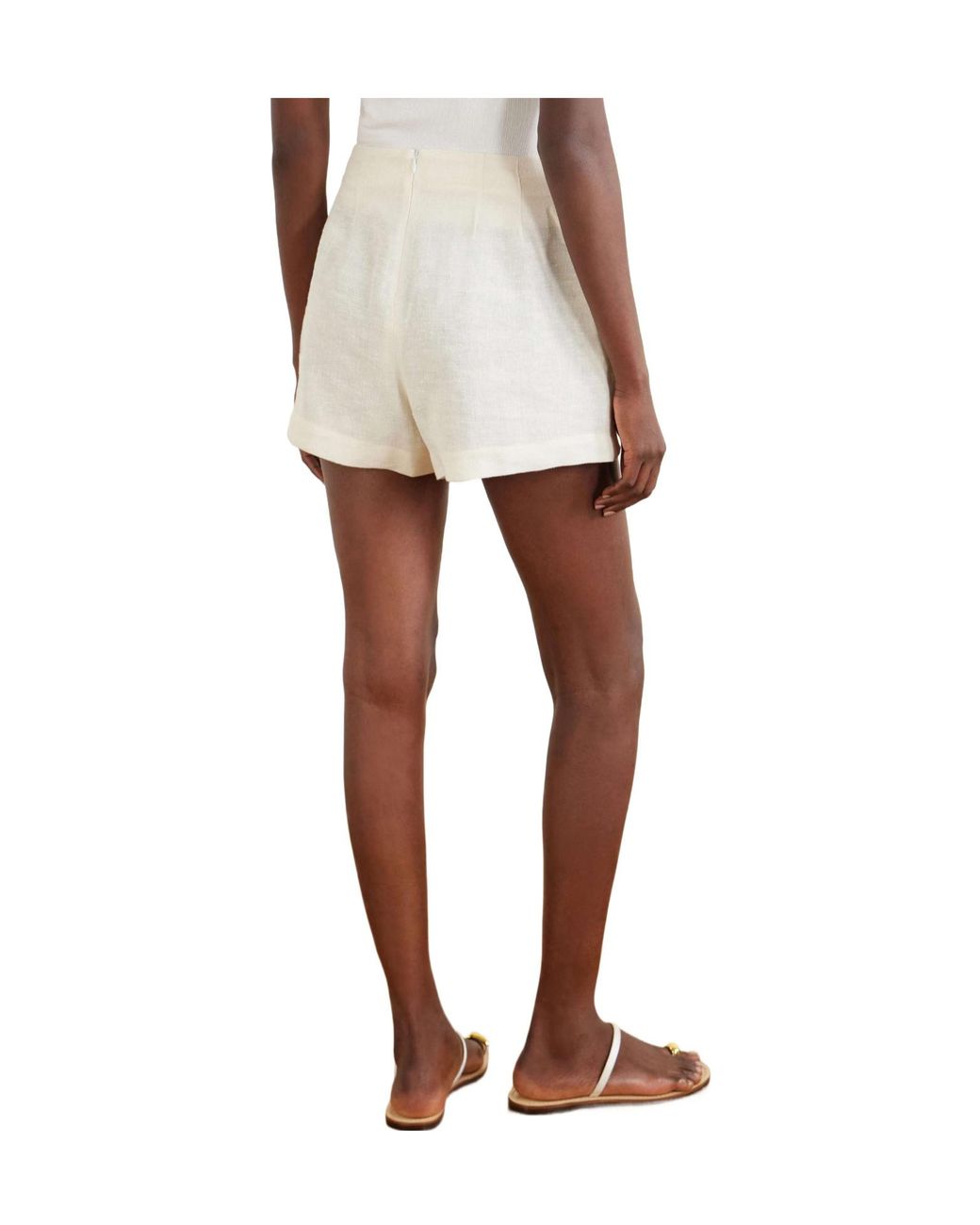 Lisa Marie Fernandez White Canvas Shorts