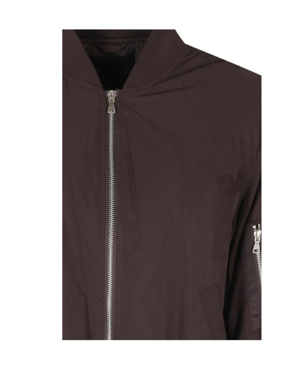 Semicouture Brown Ada Zip-Up Bomber Jacket