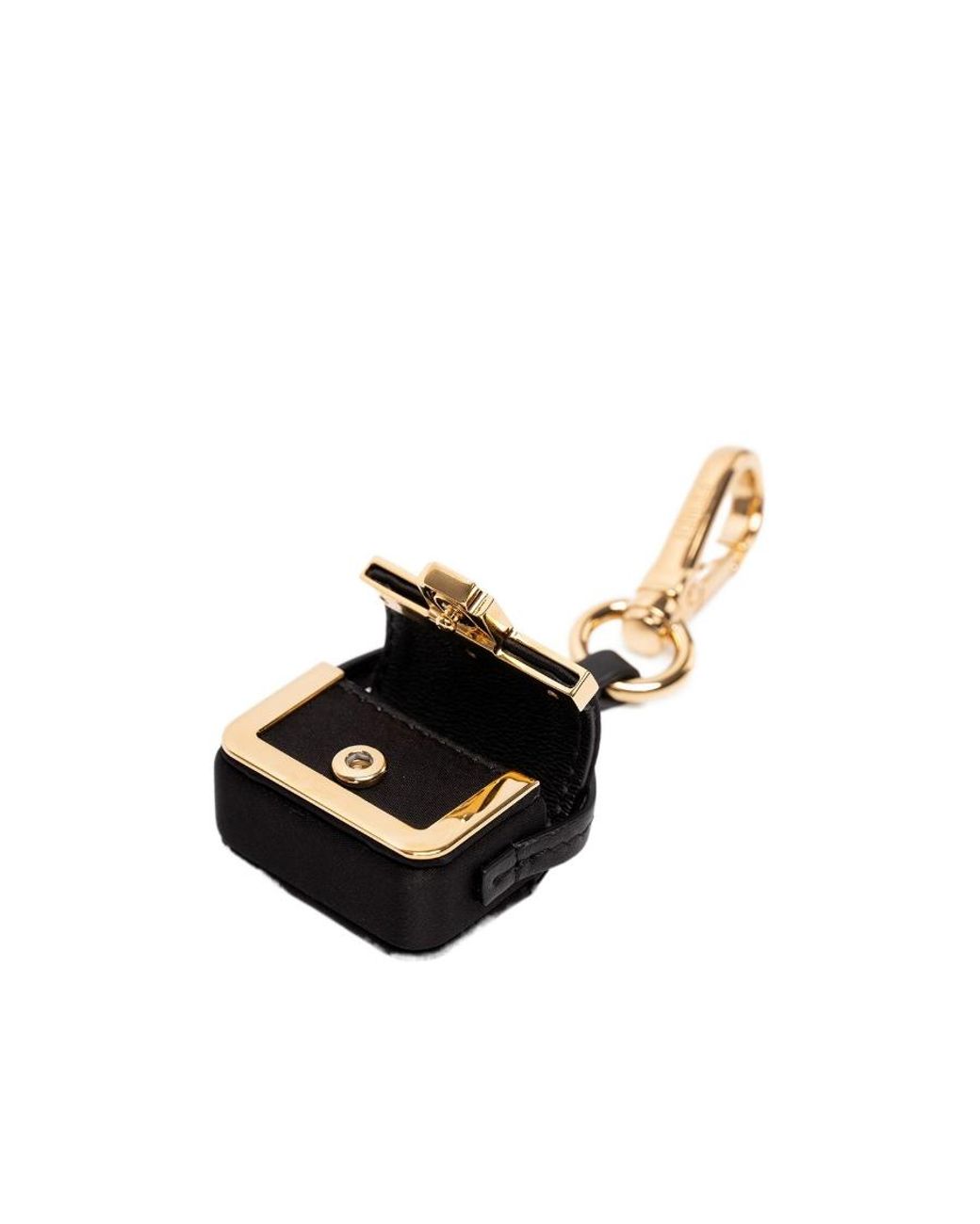 Fendi White Baguette Bag Keychain