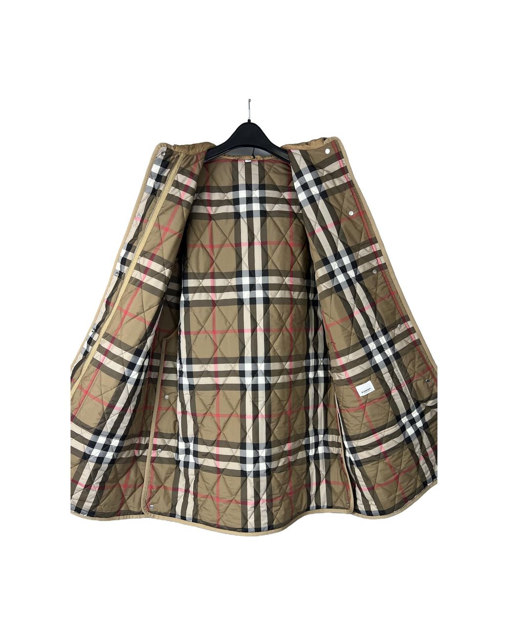 Burberry Natural Long Hooded Cotton Suit