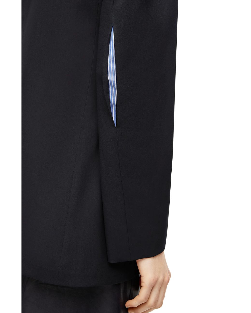 Loewe Blue Single-Breasted Tailored Blazer