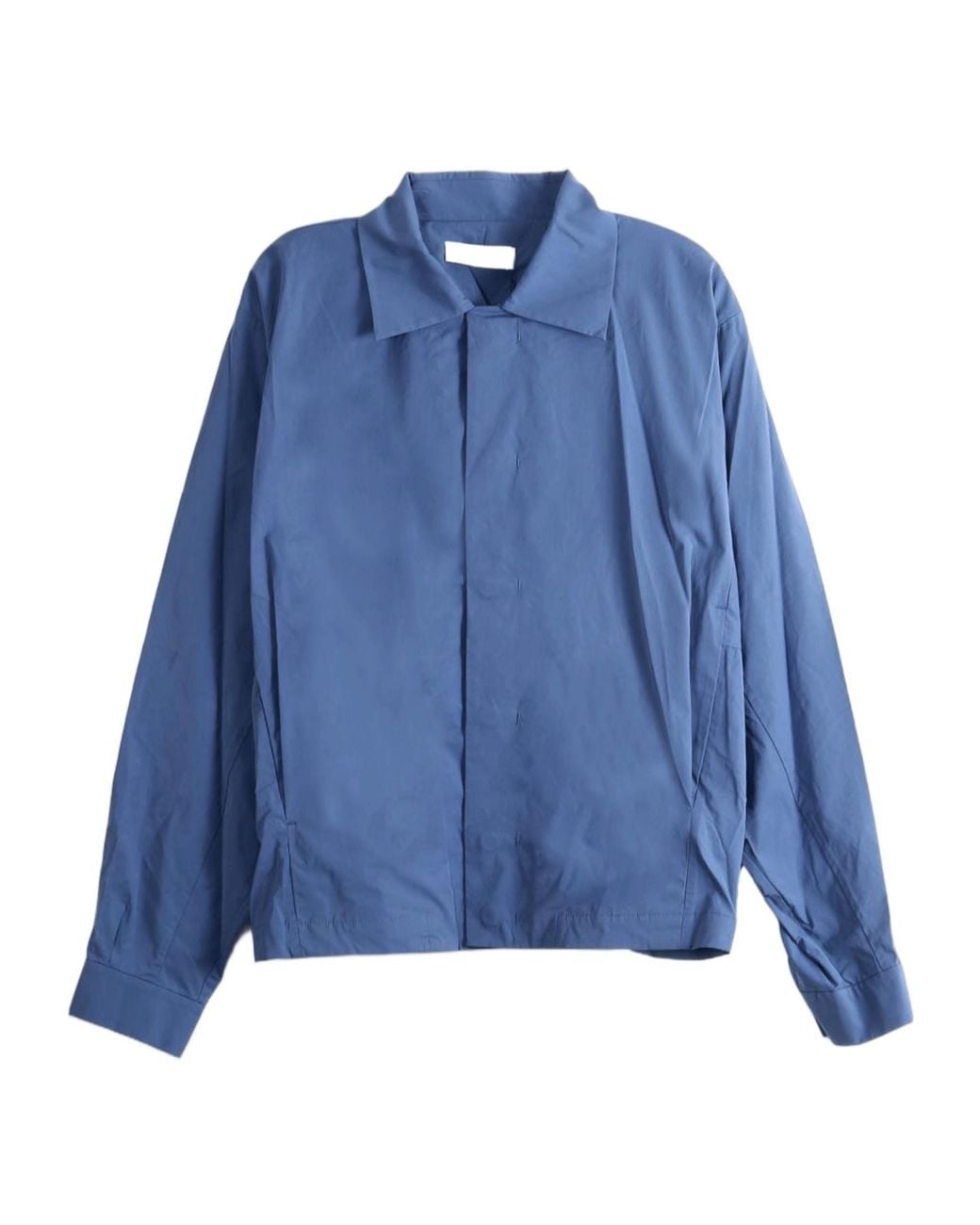 Kiko Kostadinov Blue Point-Collar Casual Jacket for men