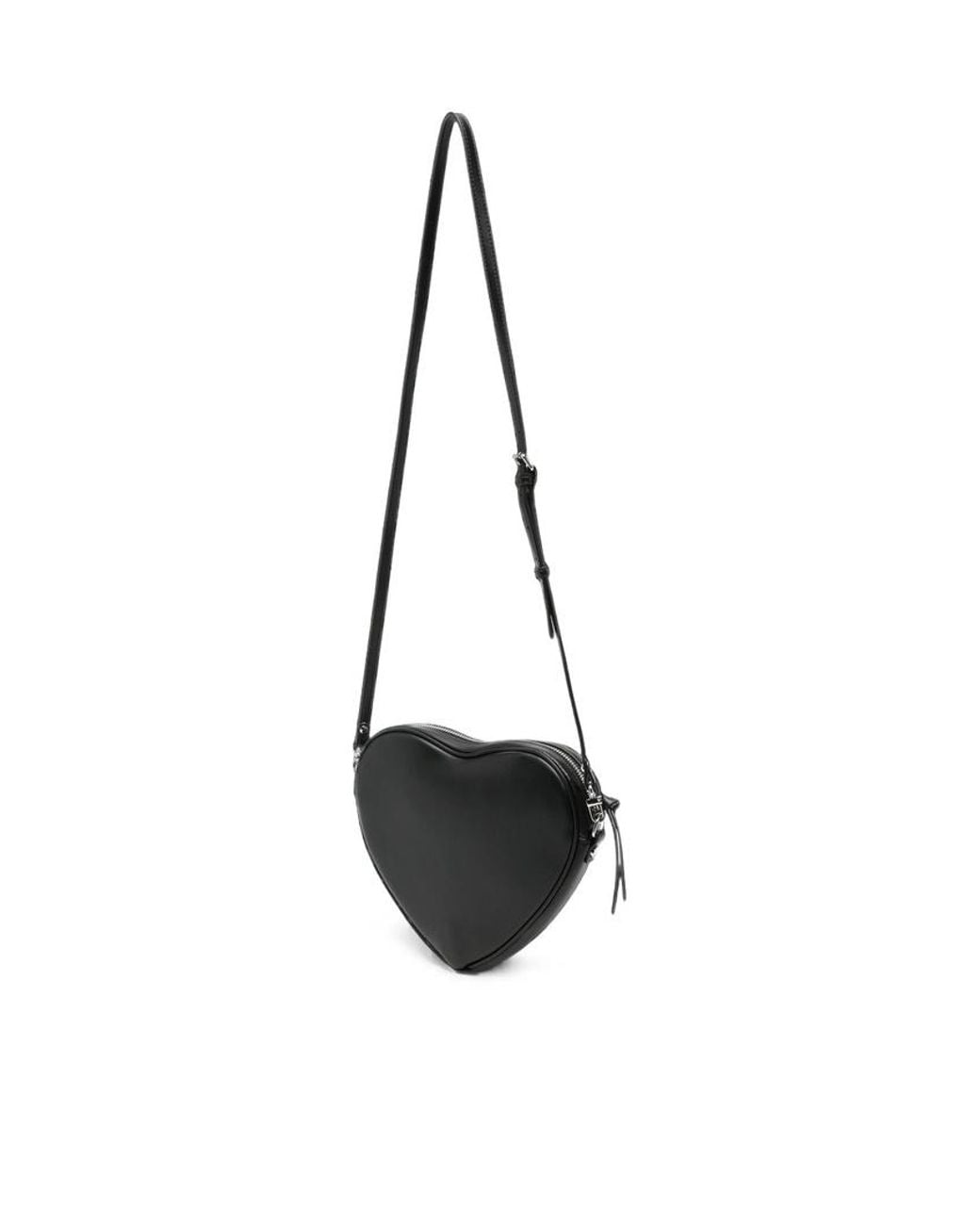 Vivienne Westwood Black Alexa Heart Shoulder Bag