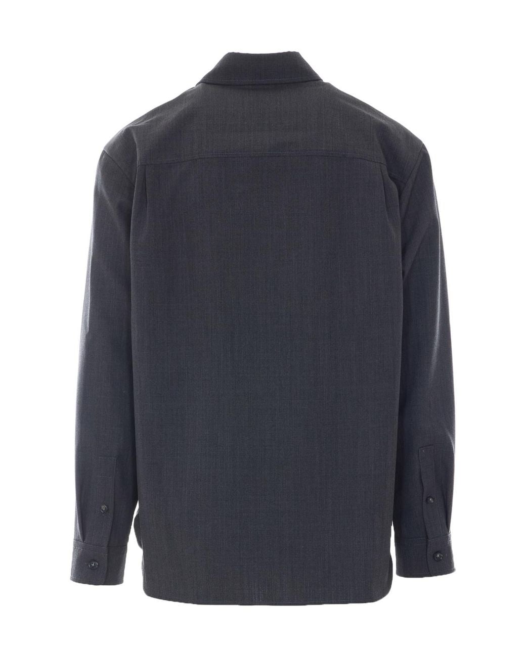 A.P.C. Blue Buttoned Overshirt for men