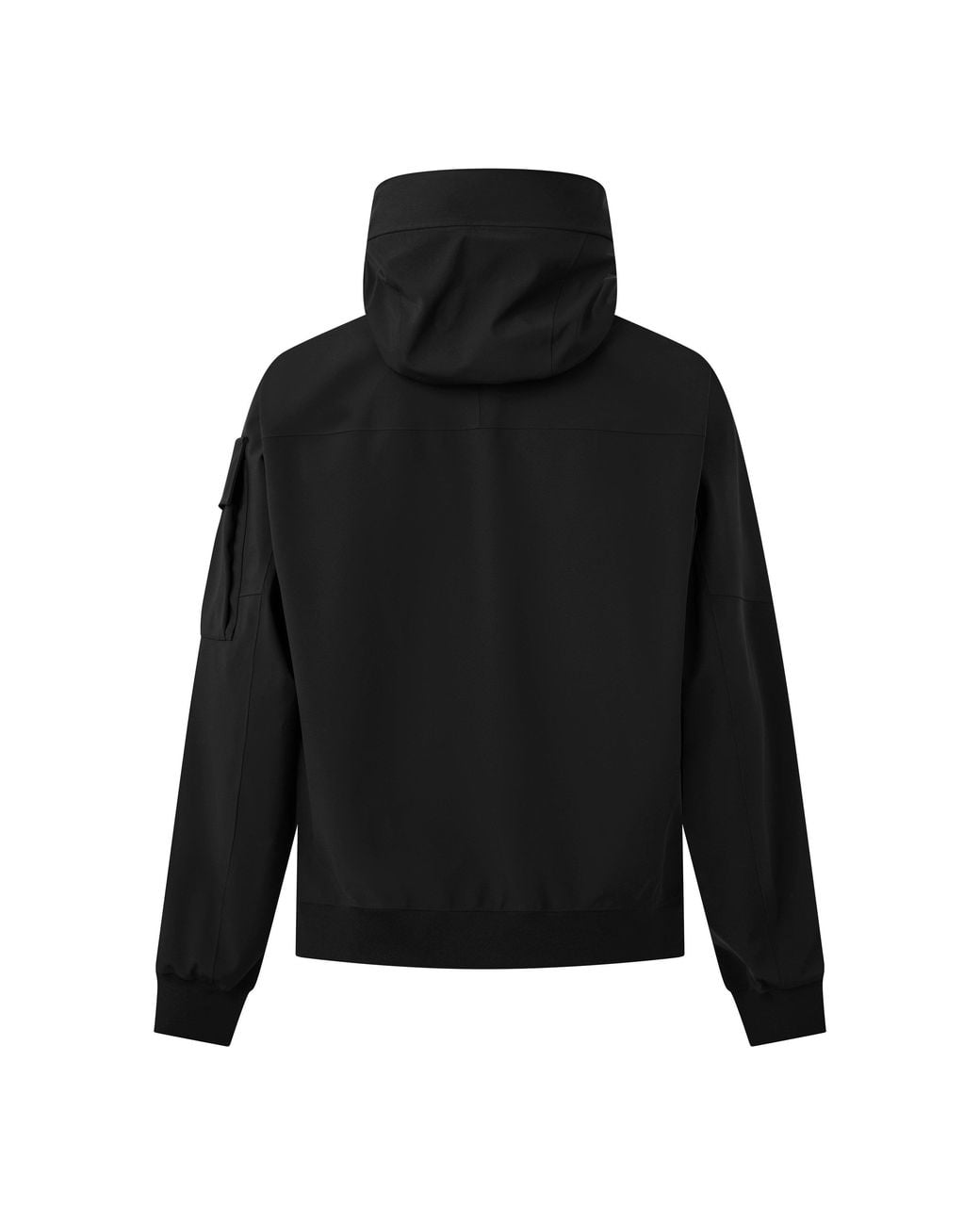 C P Company Black Cropped Hooded Jacket for men