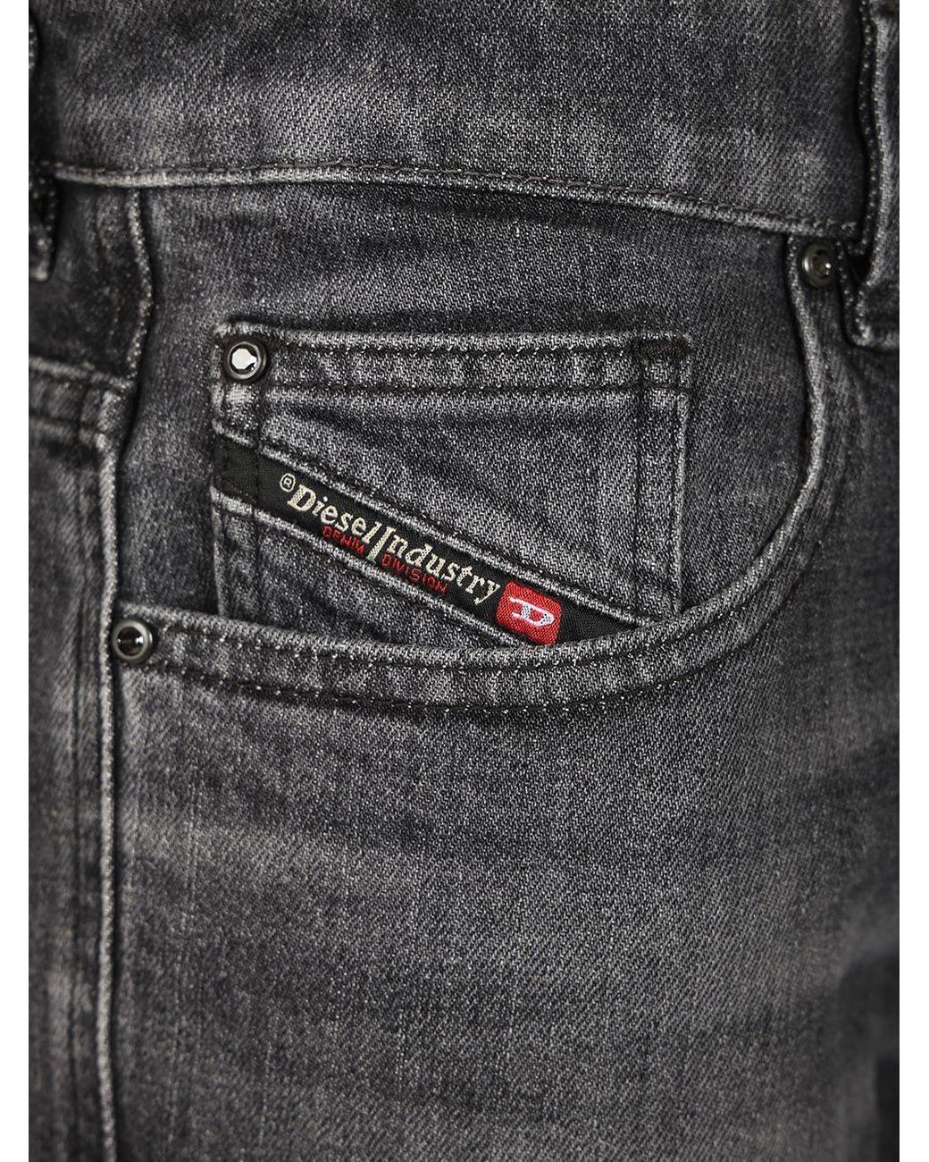 DIESEL Gray 1988 D-Ark Logo Embroidered Jeans