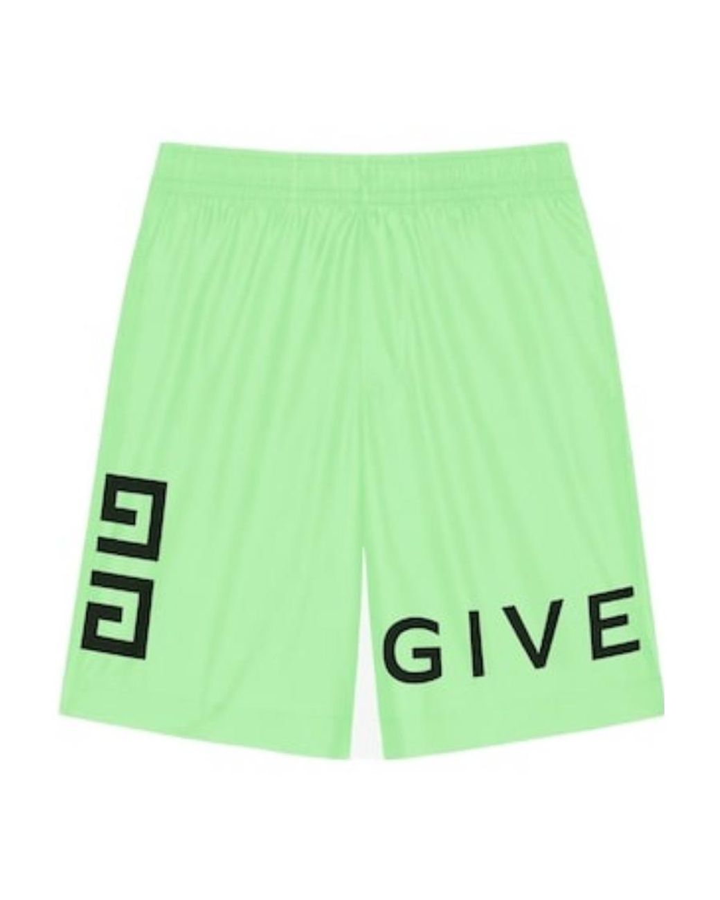 Givenchy Green 4G Long Swim Shorts for men