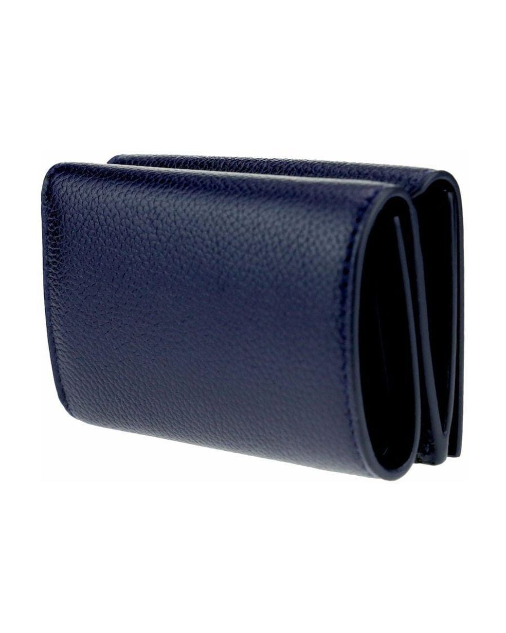 Balenciaga Blue Mini B Leather Wallet for men
