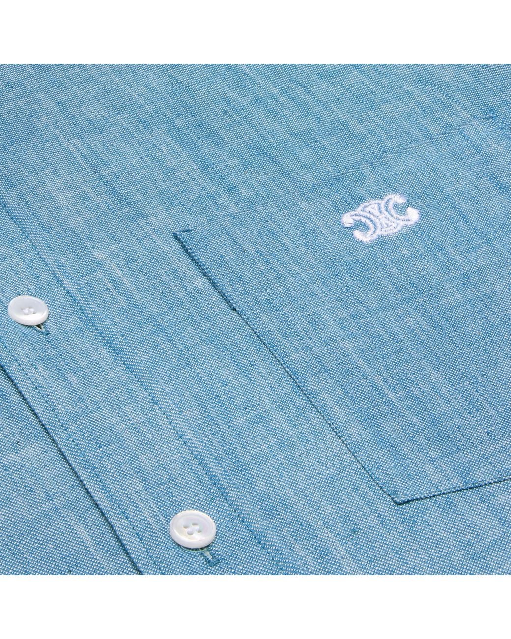 Céline Blue Loose Shirt for men