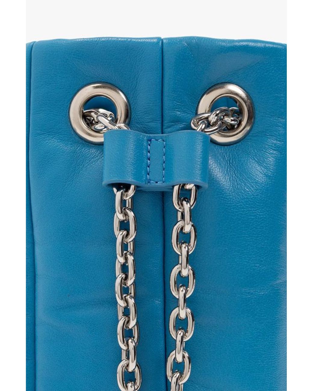 Stand Studio Blue Yvette Chain-Linked Bucket Bag