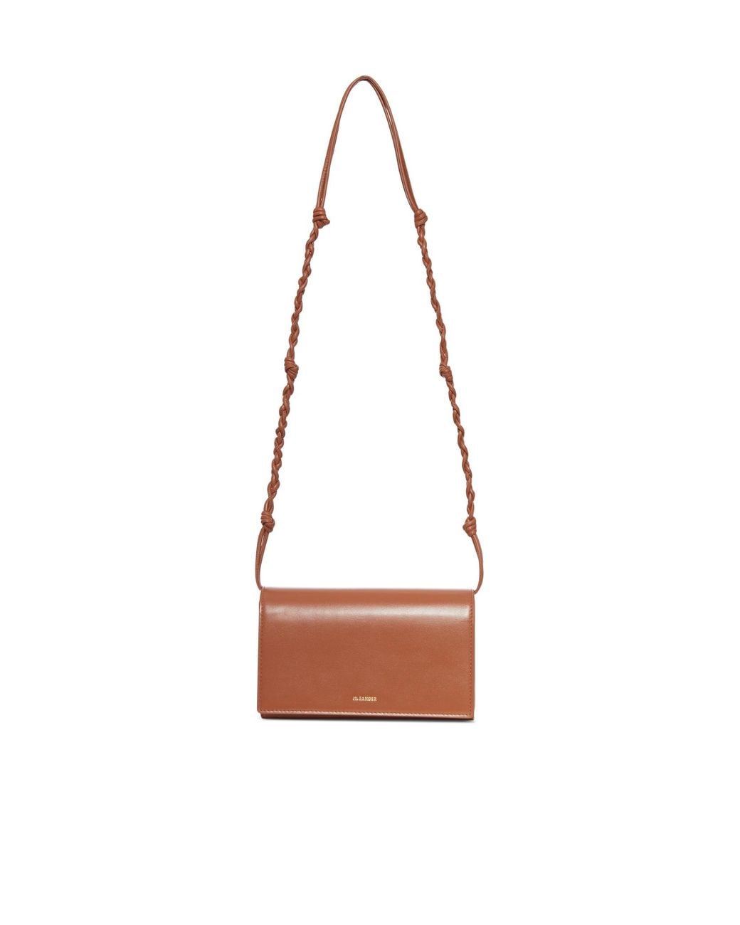 Jil Sander White Tangle With Strap Wallet