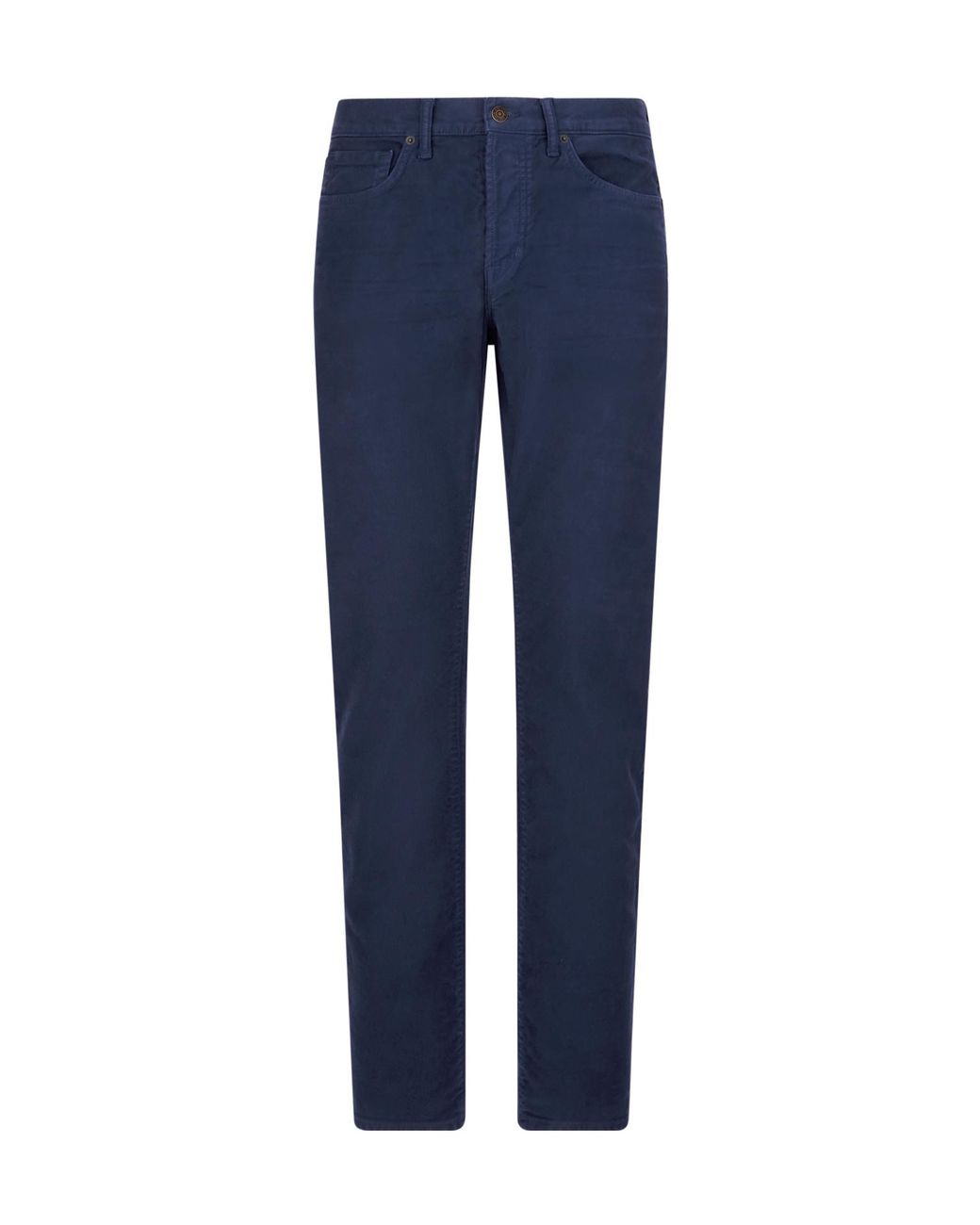 Tom Ford Blue Button-Fastening Trousers for men