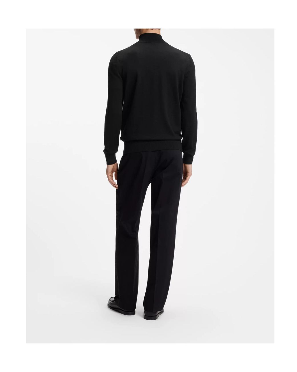 Boss Black Boss Full-Zip Stand Collar Cardigan for men