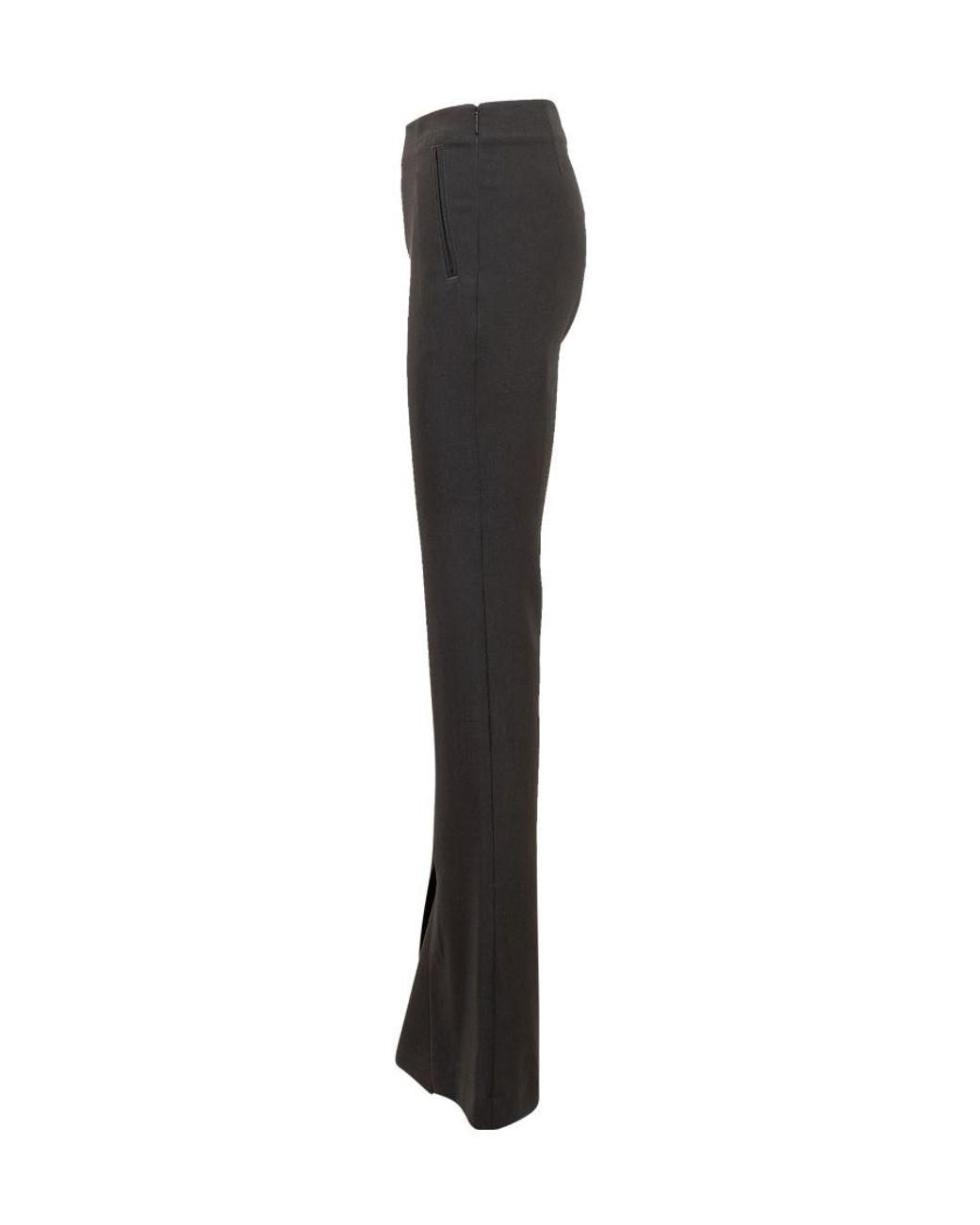 Ambush Black Tailored-Cut Flared Trousers