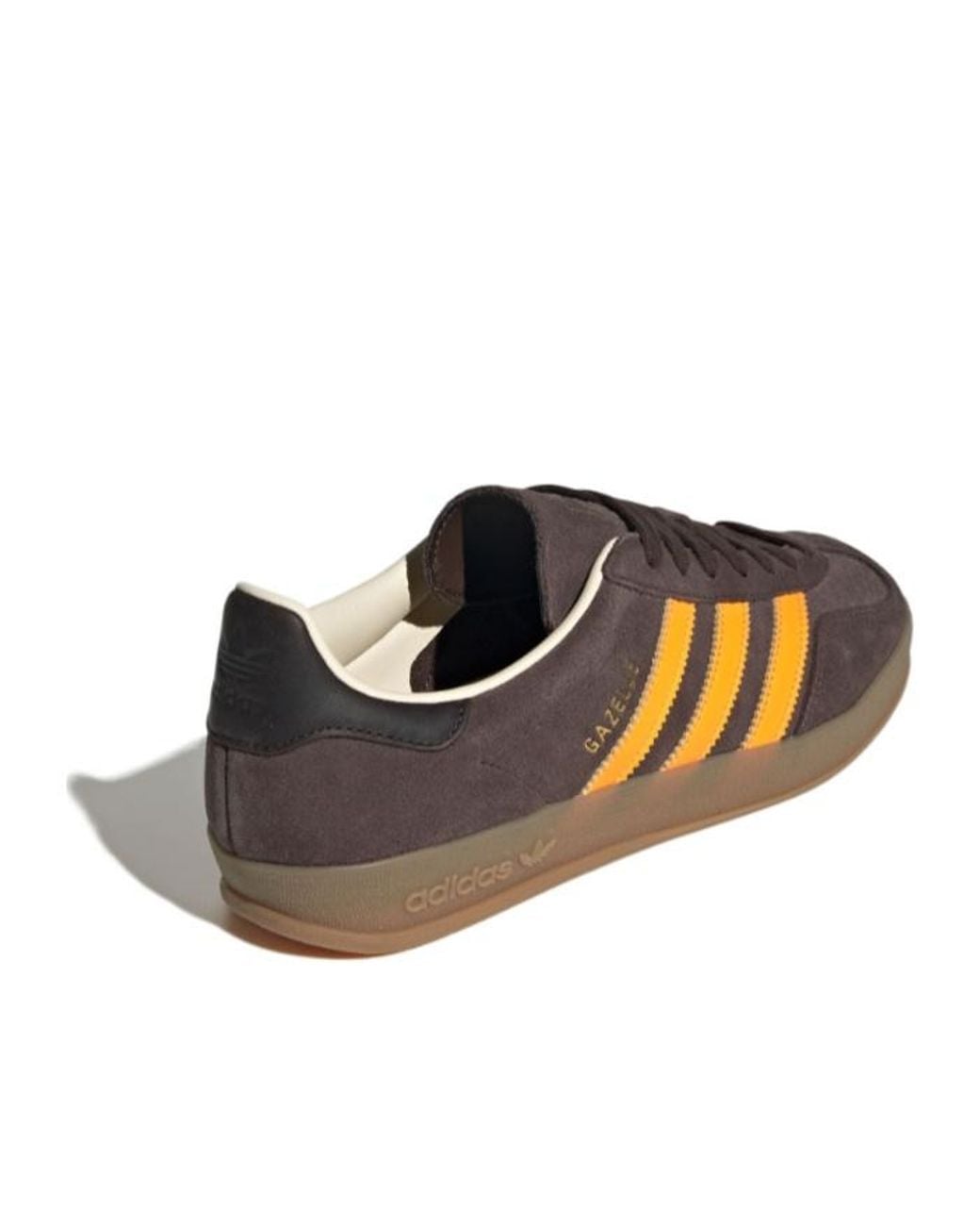 Adidas Brown Originals Gazelle Low-Top Sneakers for men