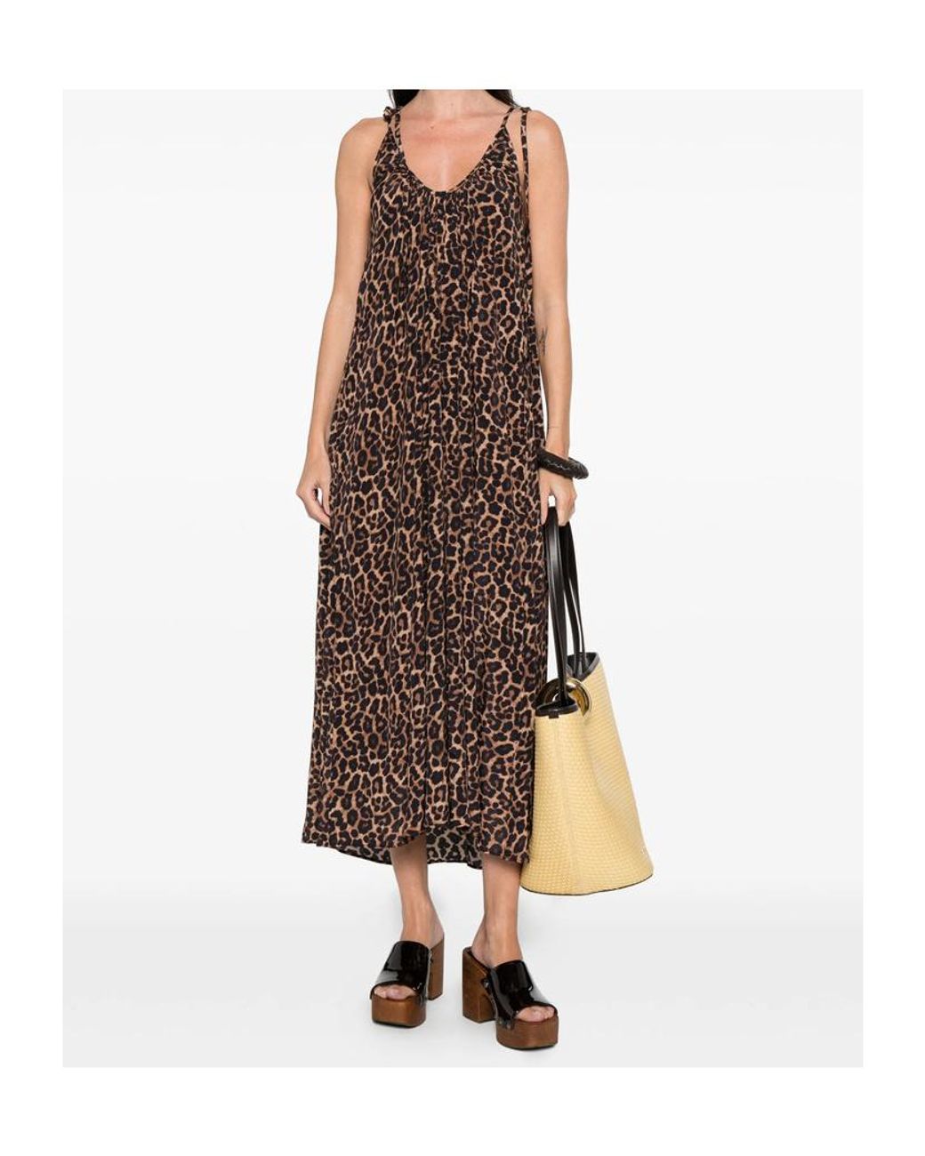 Anine Bing Multicolor Printed Sleeveless Dress