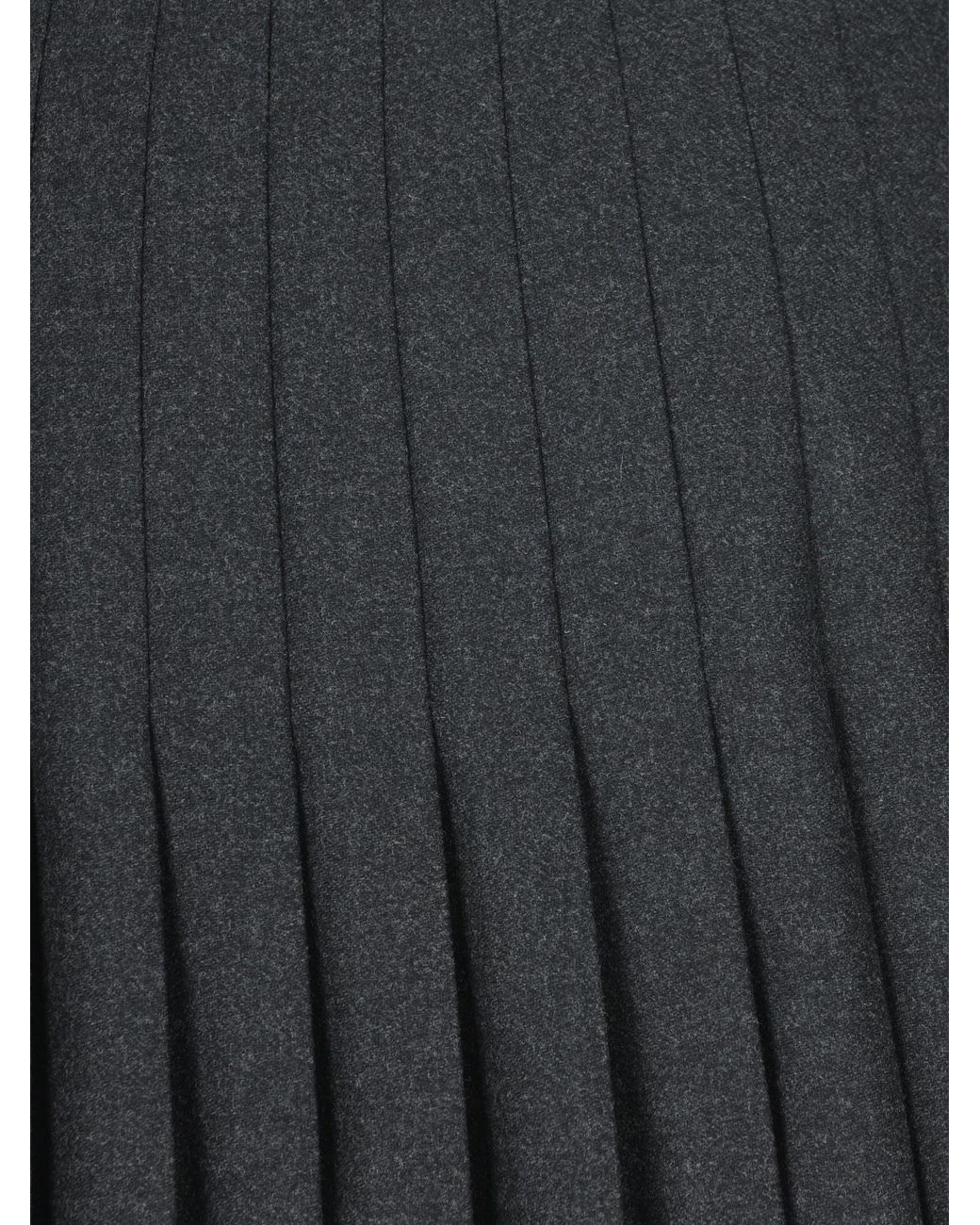 Prada Gray Pleated Skirt