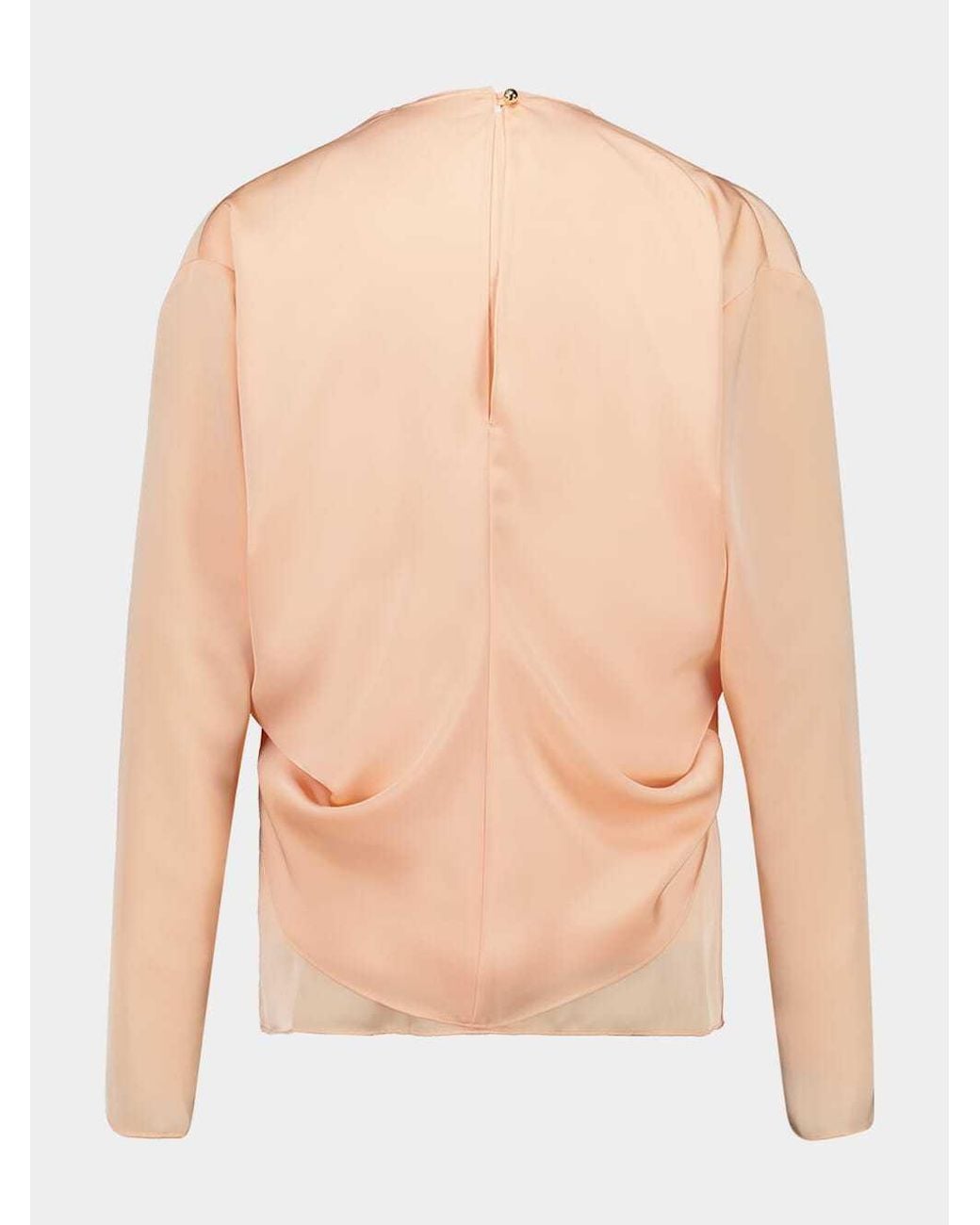 Rabanne White Rabanne Pleated Keyhole Top