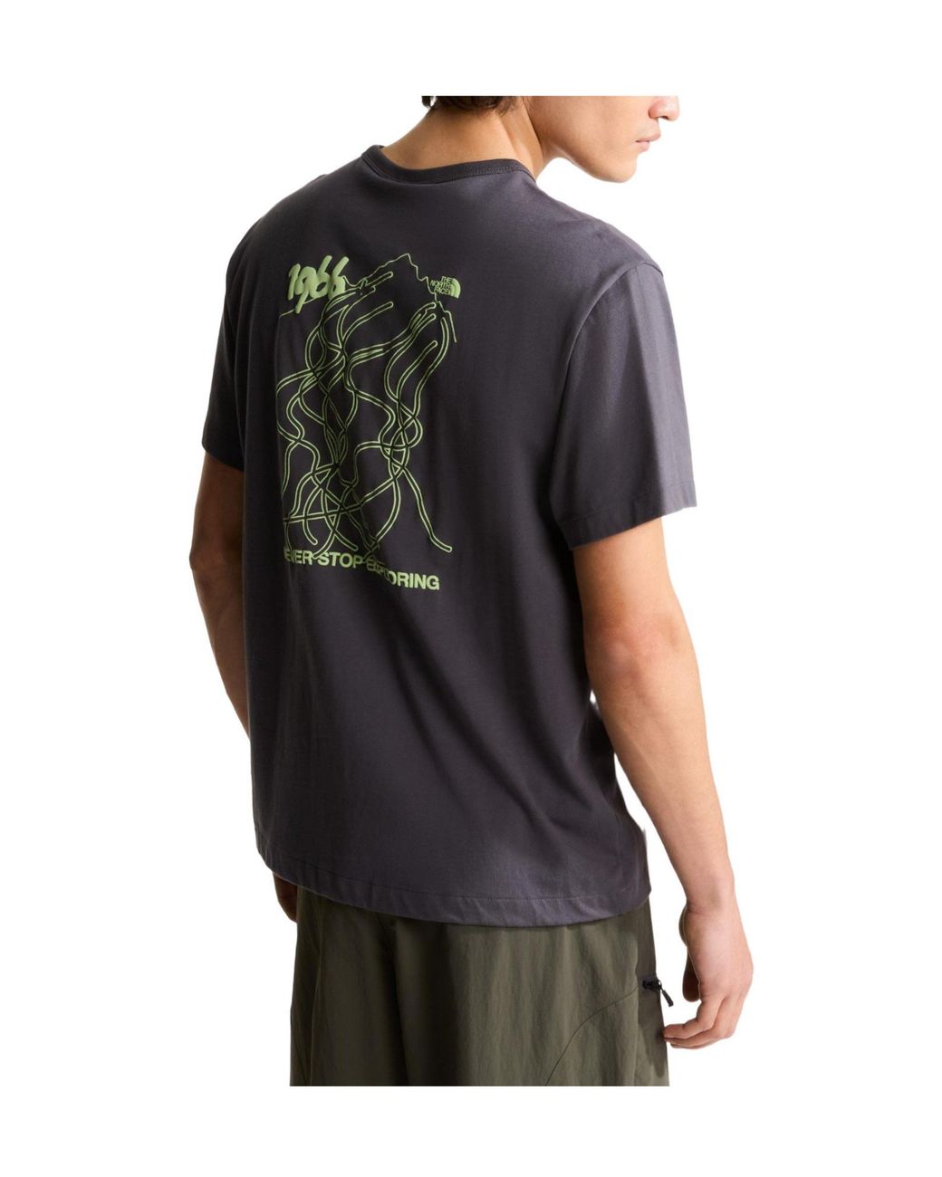 The North Face Black Printed T-Shirt for men