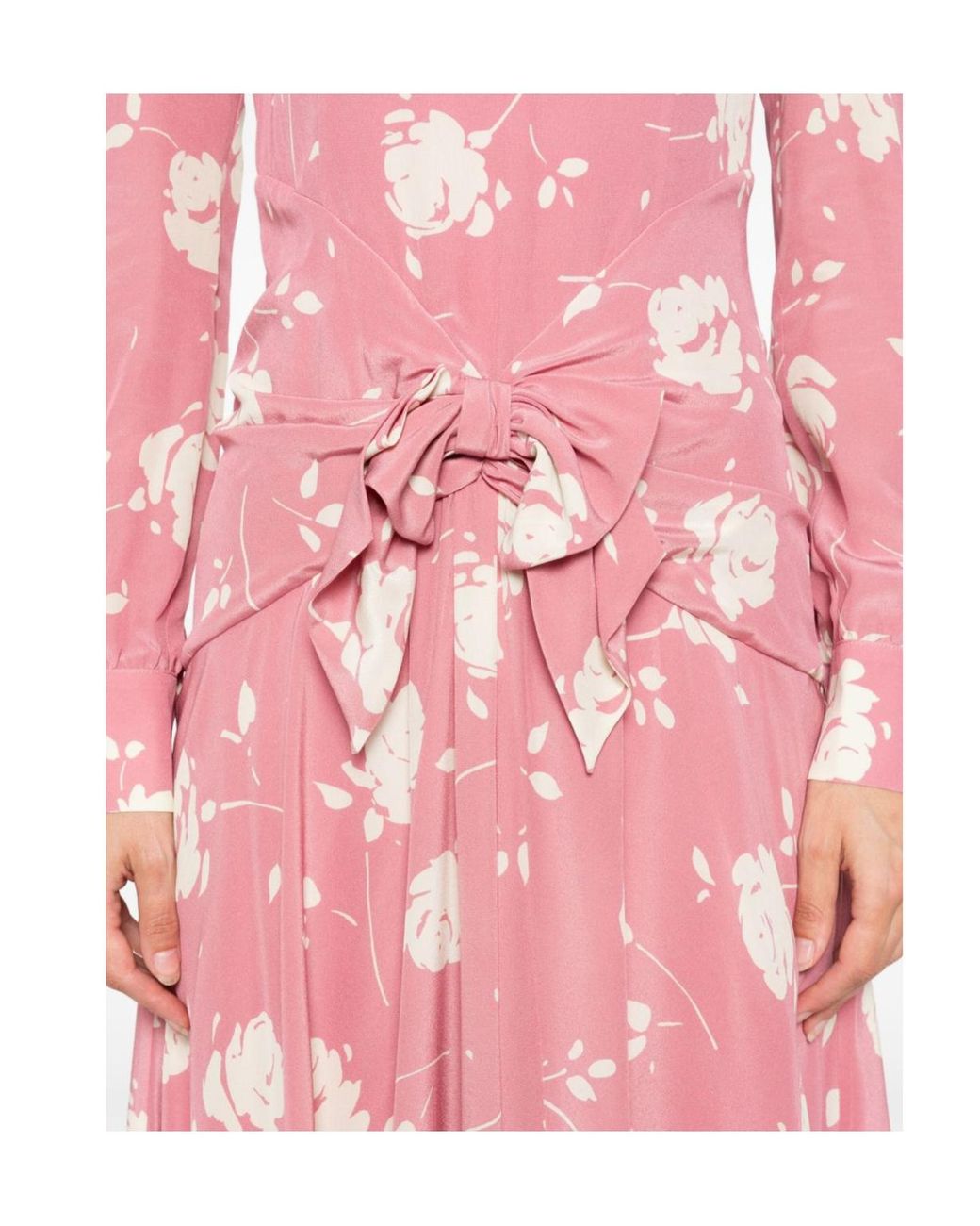 Alessandra Rich Pink Long Sleeve Dress