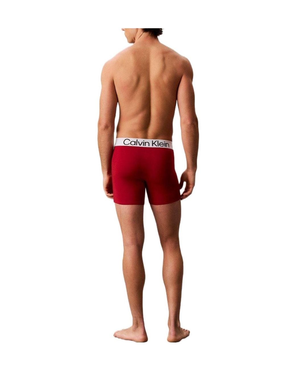 Calvin Klein Red Solid Color Single Boxer for men