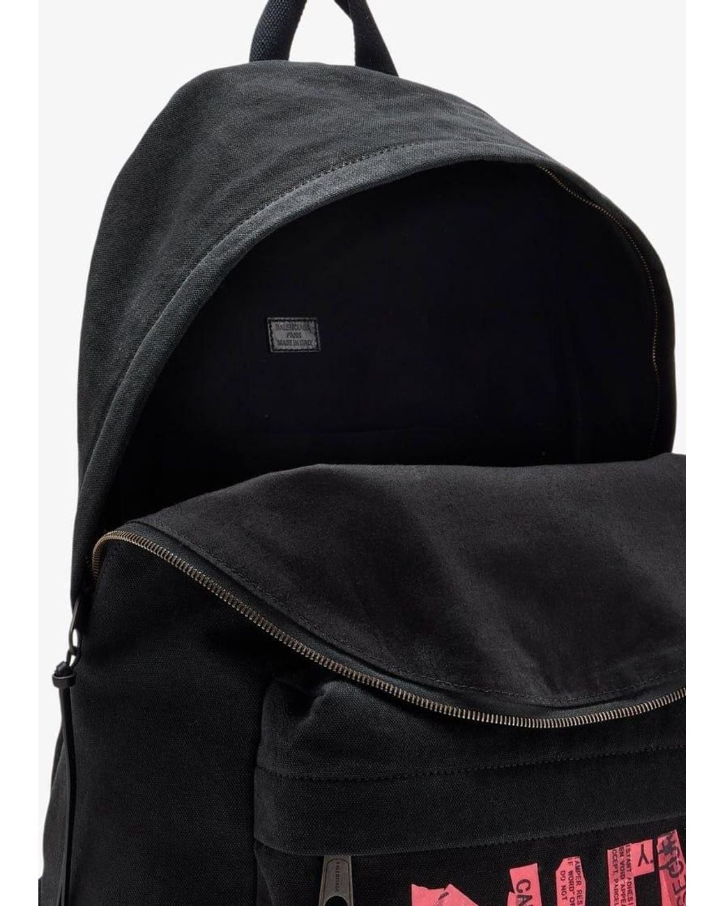 Balenciaga Black Tape Type Explorer Backpack for men
