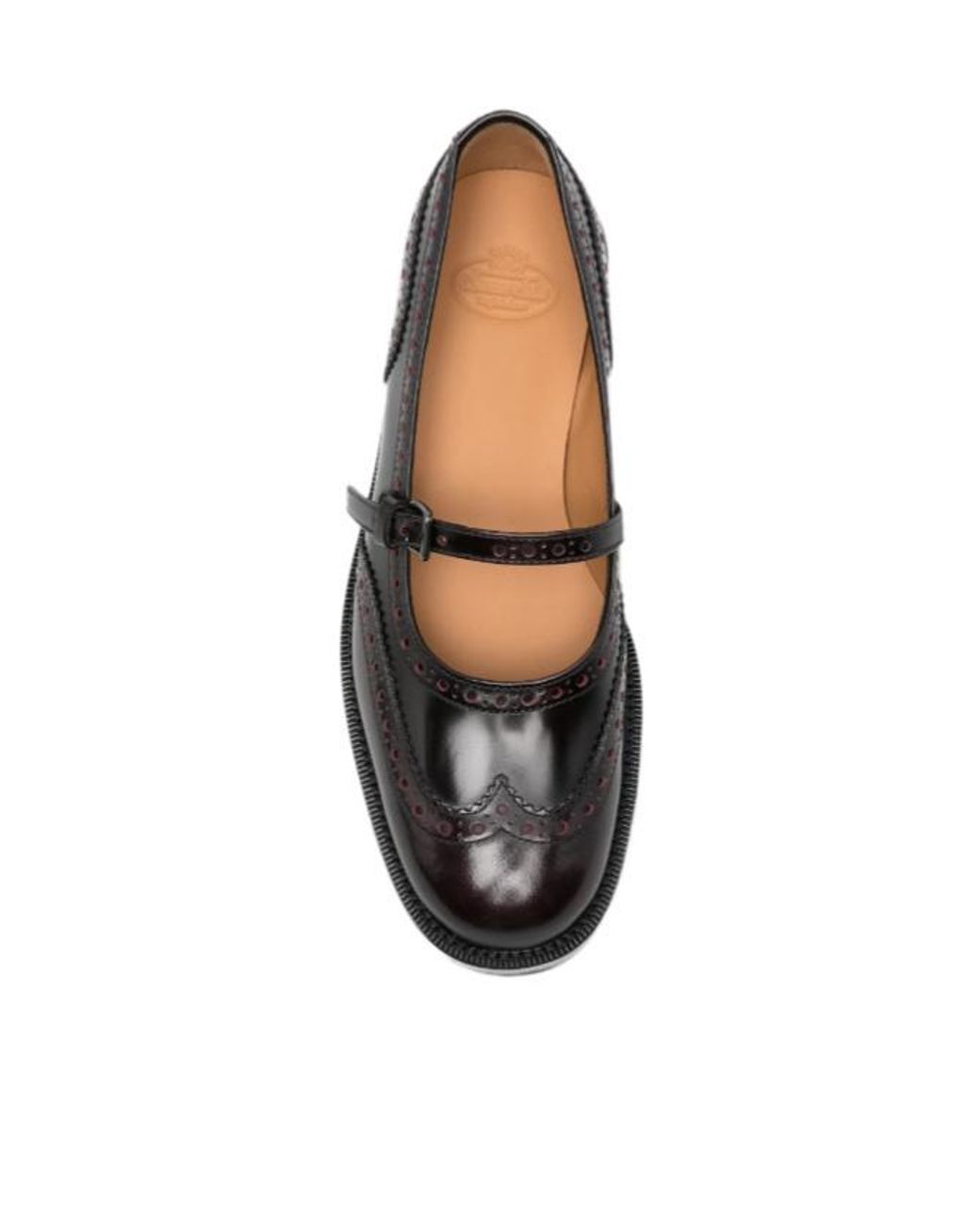 Church's Black Sheila Brogue-Detail Buckle-Fastening Loafers