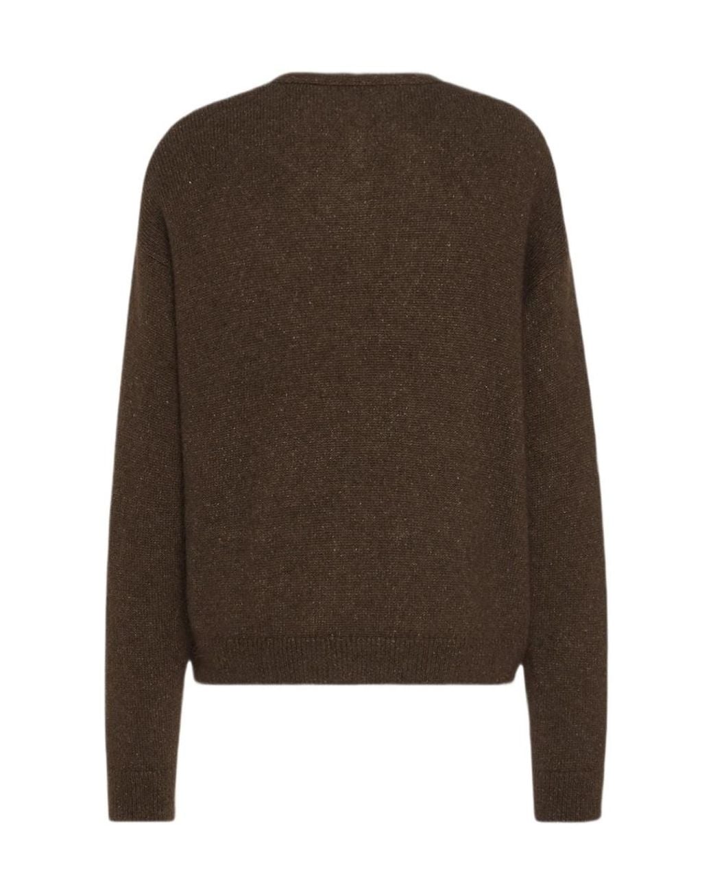 The Row Brown V-Neck Cardigan for men