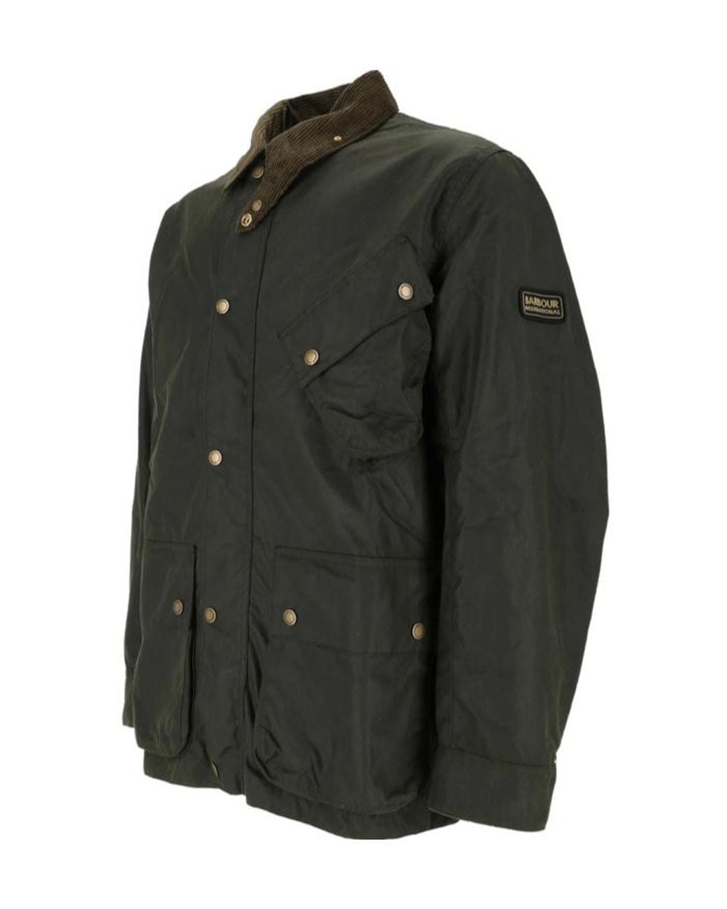 Barbour Black Brake Line Wax Jacket for men