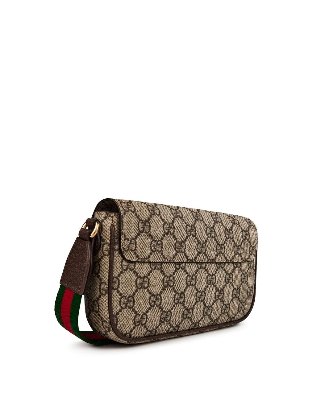Gucci Brown Logo Cotton Ophidia Mini Bag
