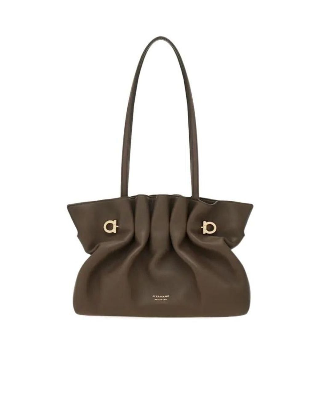 Ferragamo Brown Ferragamo Soft-Bag (S)
