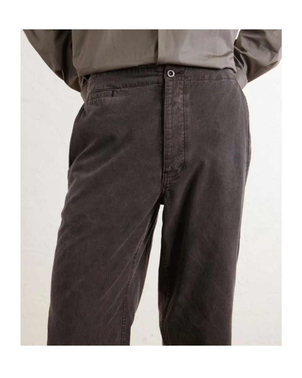 The Row Gray Casual Pants With Side Pockets for men