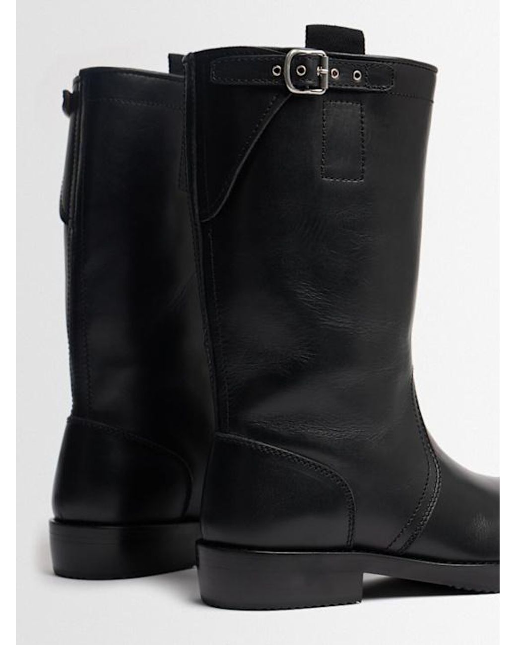 Dries Van Noten Black Buckled Boots