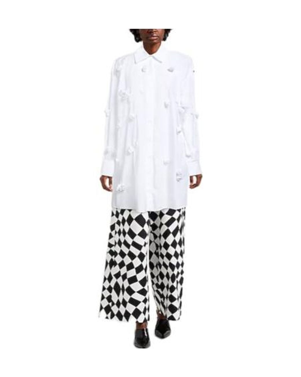 Sportmax White Solid Long Shirt