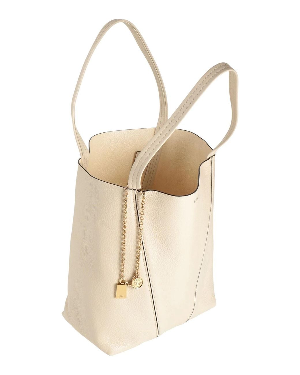 Chloé Natural Large Cowhide Tote Bag