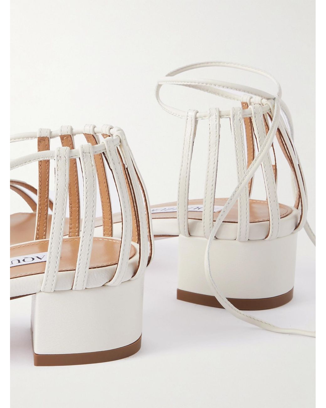 Aquazzura Natural Minimalist High-Heel Sandals