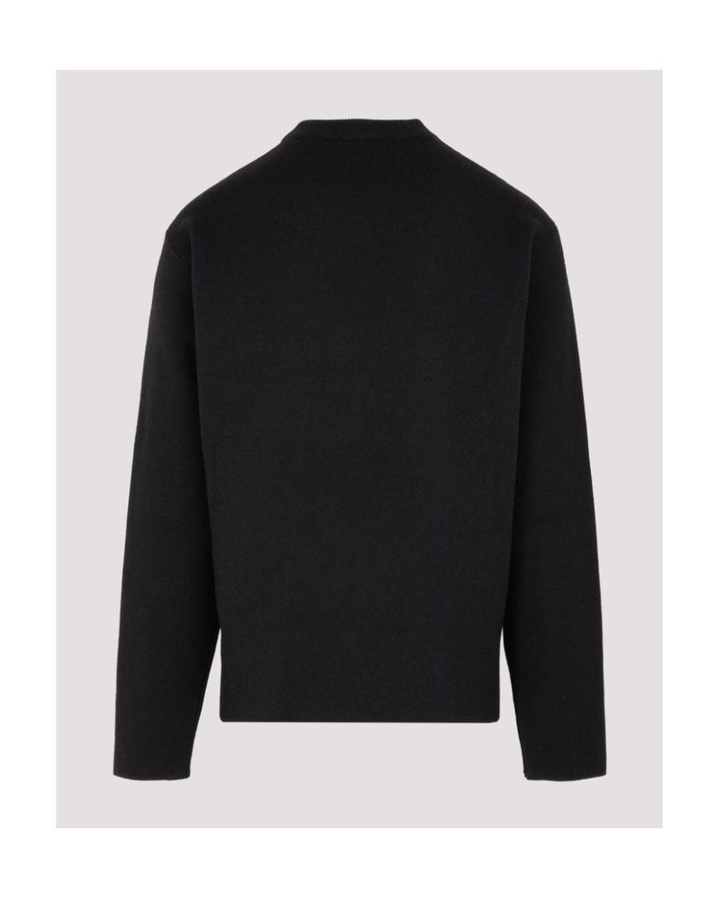 Balenciaga Blue Logo Jacquard Pullover for men