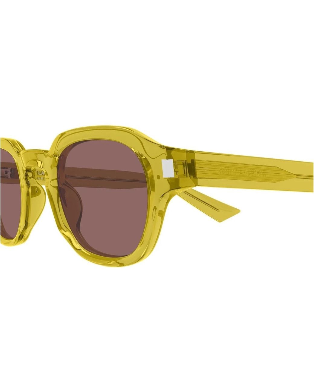 Saint Laurent Yellow Full-Frame Sunglasses for men