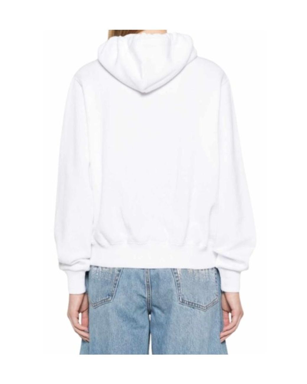 Polo Ralph Lauren White Full-Zip Drawstring Hoodie