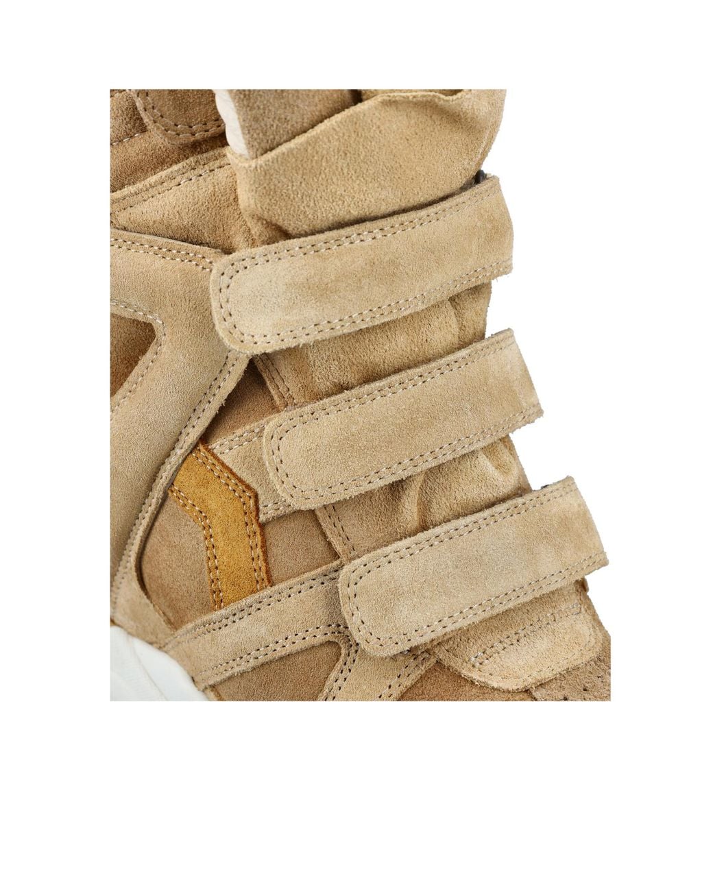Isabel Marant Natural Balskee Suede Leather Sneakers